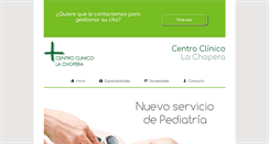 Desktop Screenshot of centroclinicolachopera.com