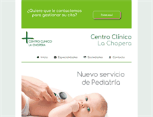 Tablet Screenshot of centroclinicolachopera.com